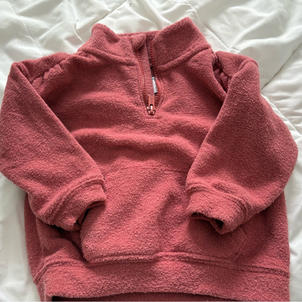 Old Navy Coral Half-Zip Pullover